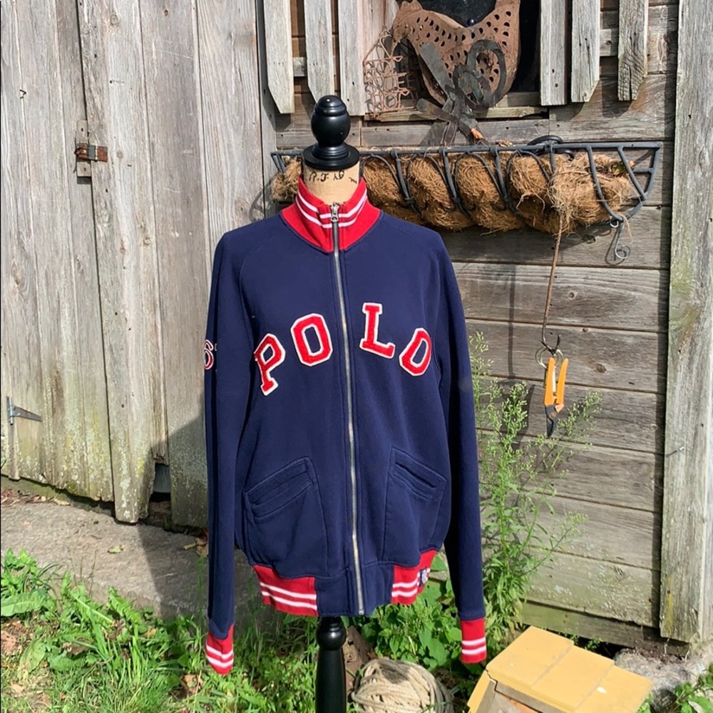 Ralph Lauren Polo track jacket with front zip .